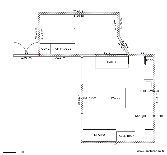 CUISINE. Plan de 1 pièce et 0 m2