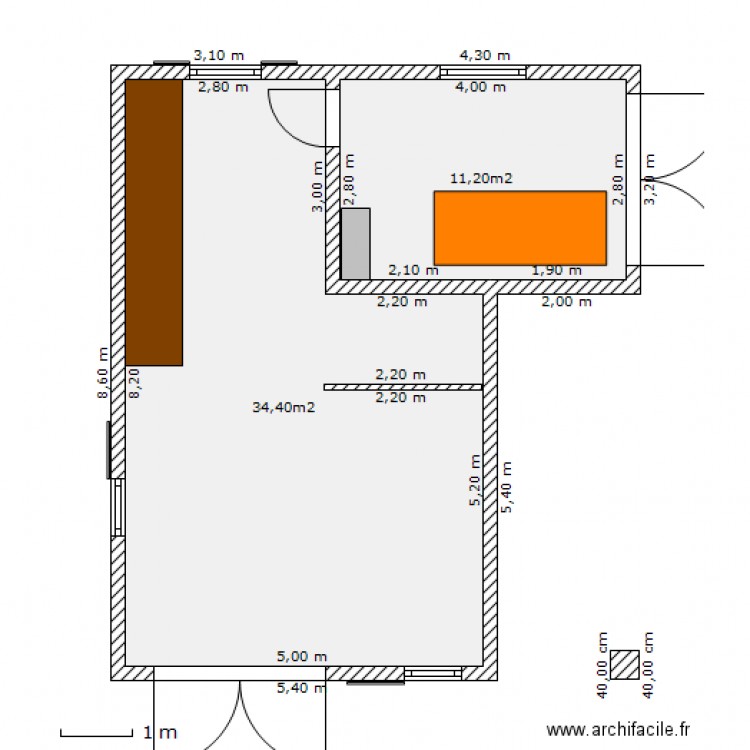 Garage et Atelier (projet 01). Plan de 0 pièce et 0 m2