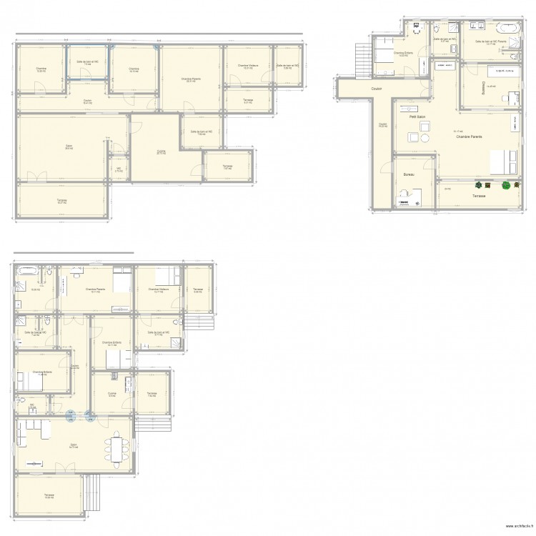 Plan Maison Sandra KASSA. Plan de 0 pièce et 0 m2
