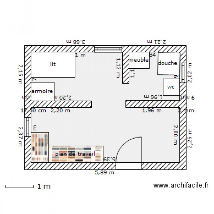 plan appartement 20m2