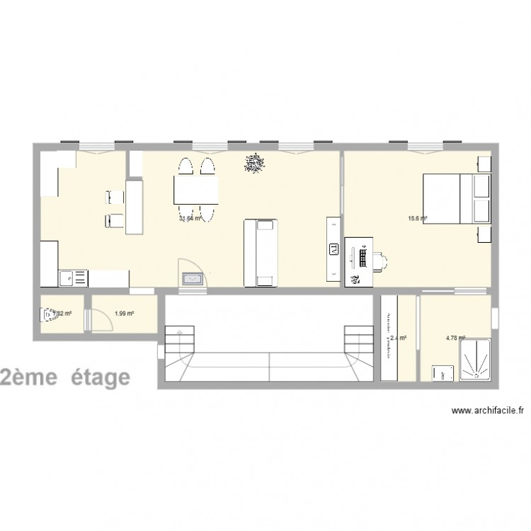Appartement 1 v2. Plan de 0 pièce et 0 m2