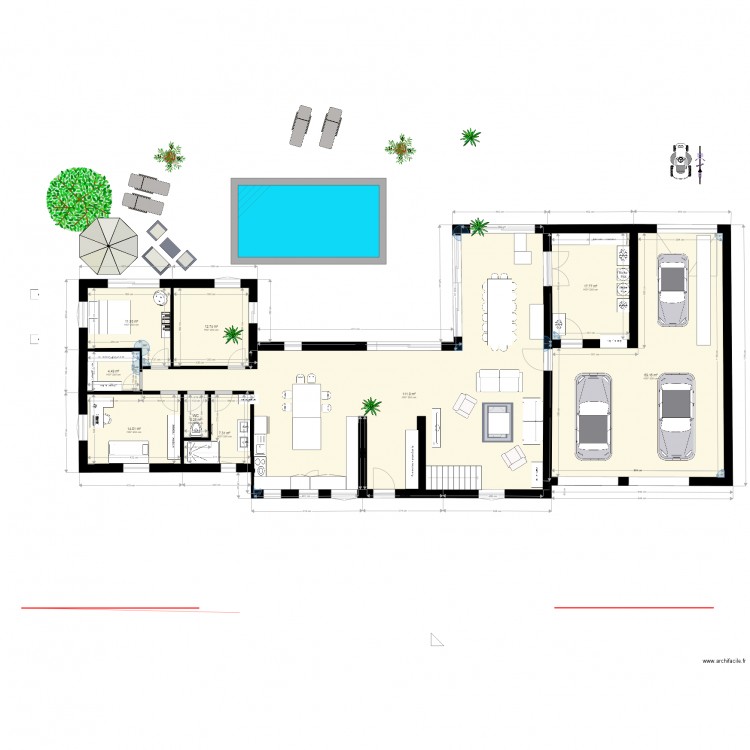 Projet maison v6. Plan de 0 pièce et 0 m2