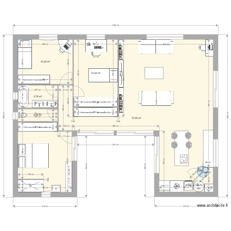 Maison contemporaine 13nov2017v2meublé. Plan de 0 pièce et 0 m2