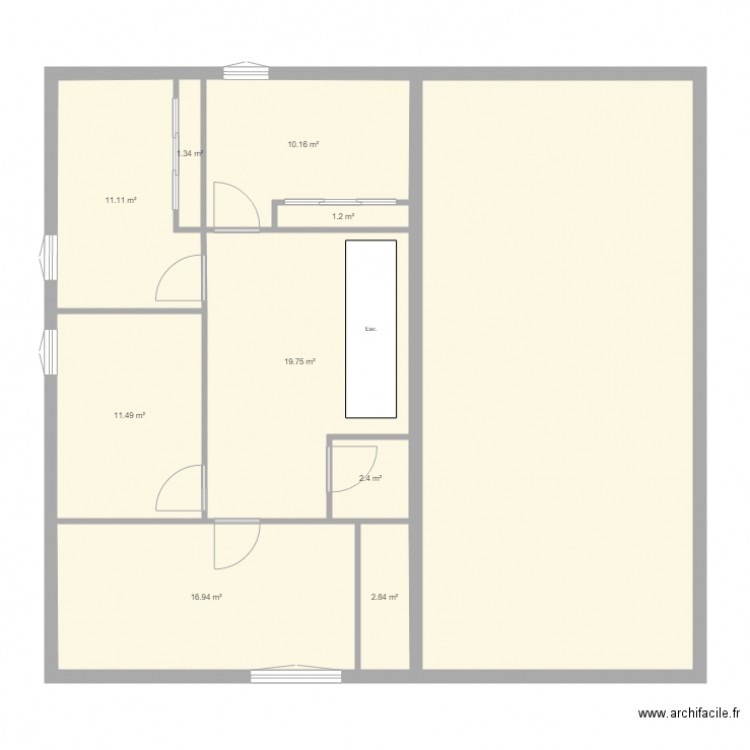 Maison Balma Etage 1. Plan de 0 pièce et 0 m2