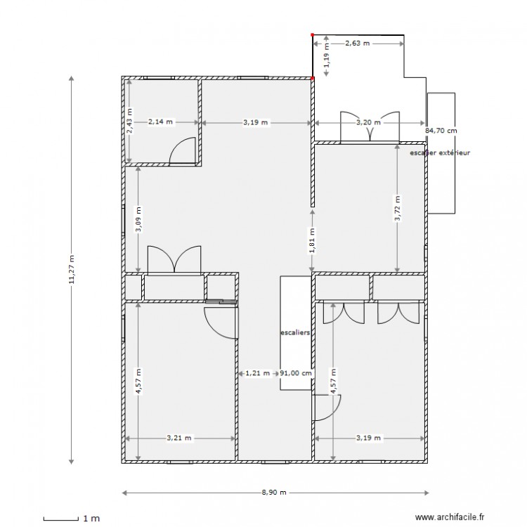 étage projet 2. Plan de 0 pièce et 0 m2