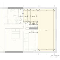 Plan extension salon 12 m