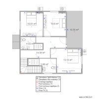 plan elec villa 2 etage