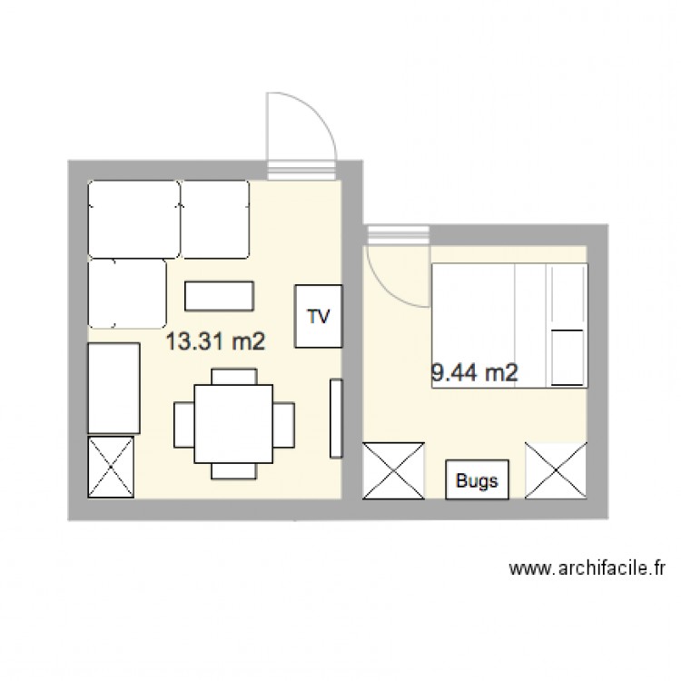 Appartement Paris 16. Plan de 0 pièce et 0 m2