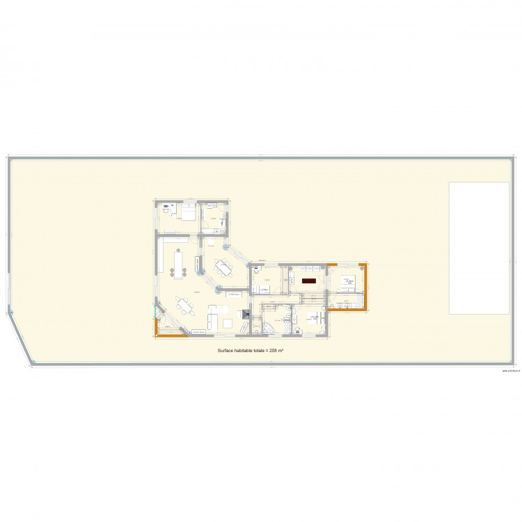 Plan maison Extension 1. Plan de 0 pièce et 0 m2