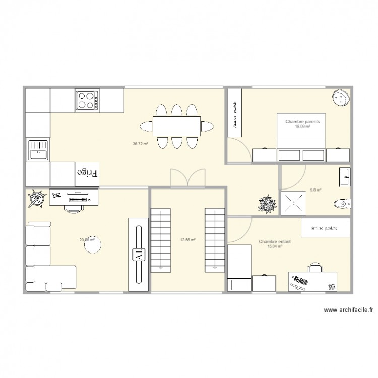Appartement 01. Plan de 0 pièce et 0 m2