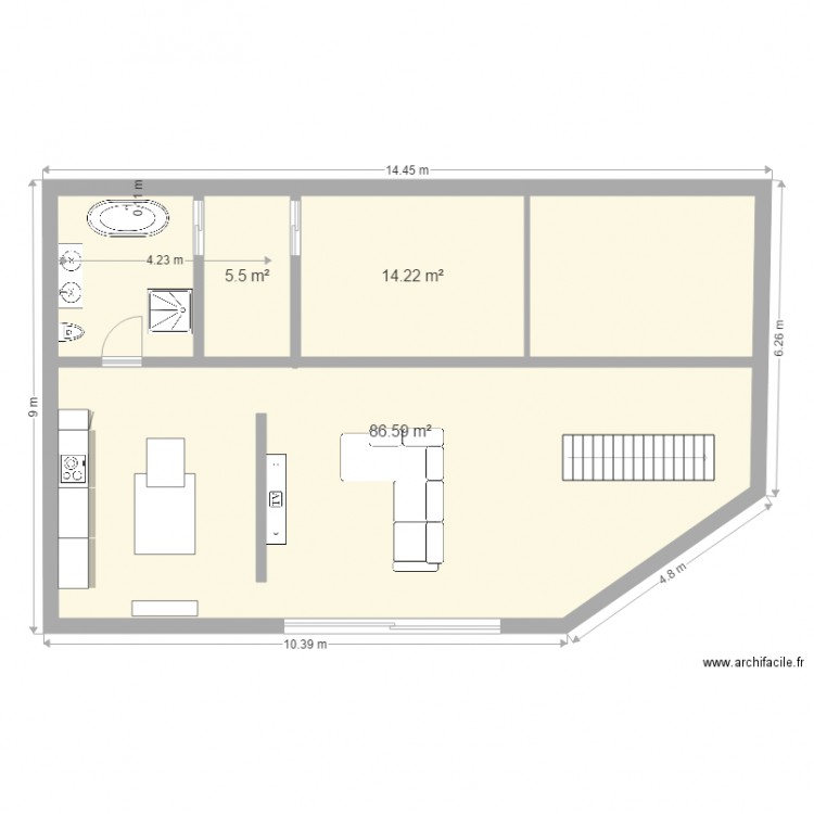 Habitation 2. Plan de 0 pièce et 0 m2