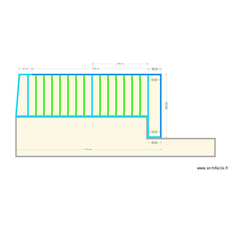 Terrasse bois v3. Plan de 0 pièce et 0 m2