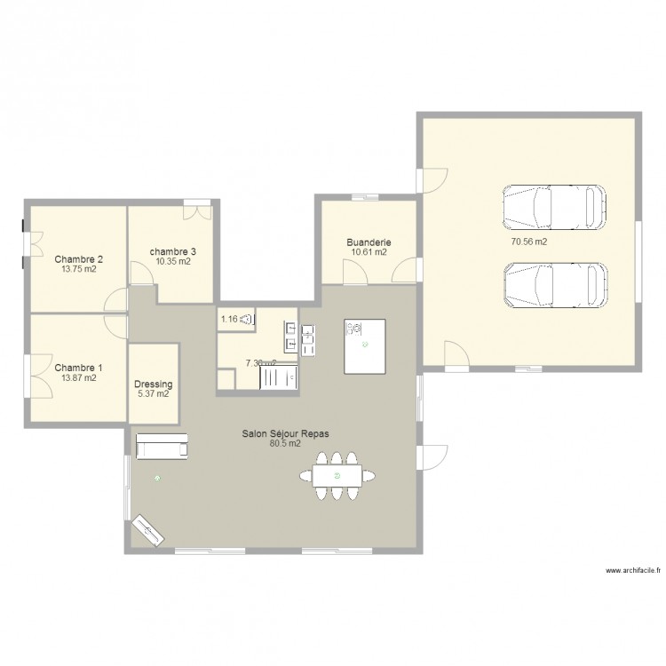 Maison 20155. Plan de 0 pièce et 0 m2