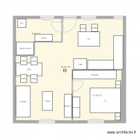 Plan appartement avec meubles actuel