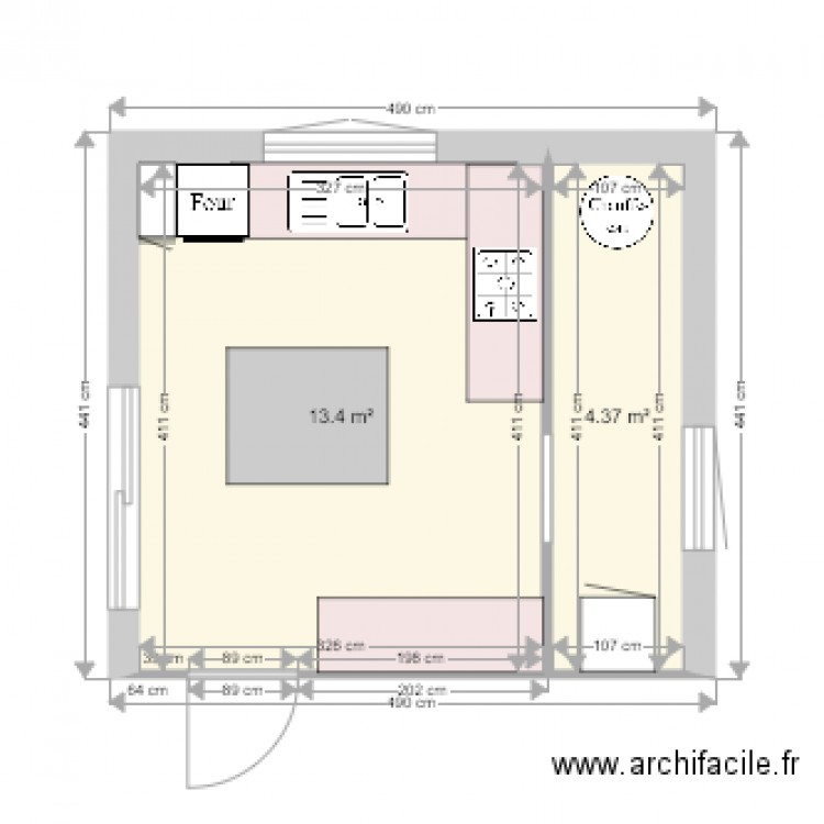 extension cuisine et meuble2. Plan de 0 pièce et 0 m2