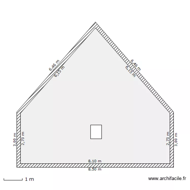 pignon gauche. Plan de pignon gauche. Plan de