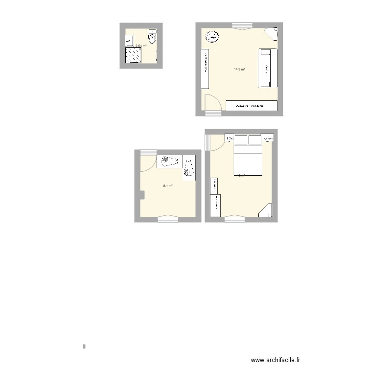 Baudrimont Etage. Plan de 0 pièce et 0 m2