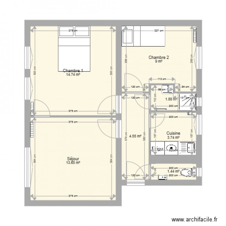 Appartement A21. Plan de 0 pièce et 0 m2