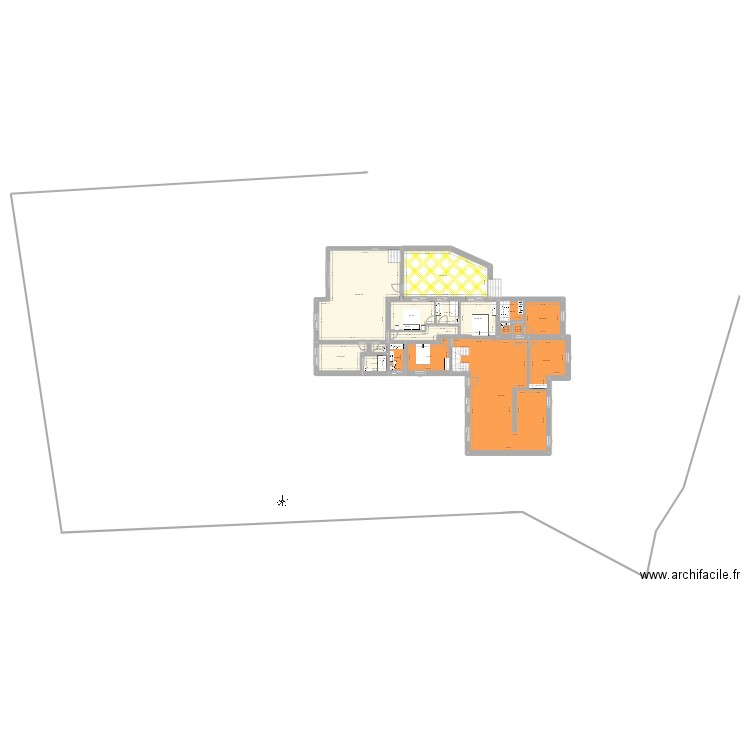 Plan maison v3.1. Plan de 17 pièces et 255 m2
