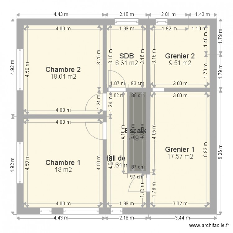 actuel étage 2015. Plan de 0 pièce et 0 m2