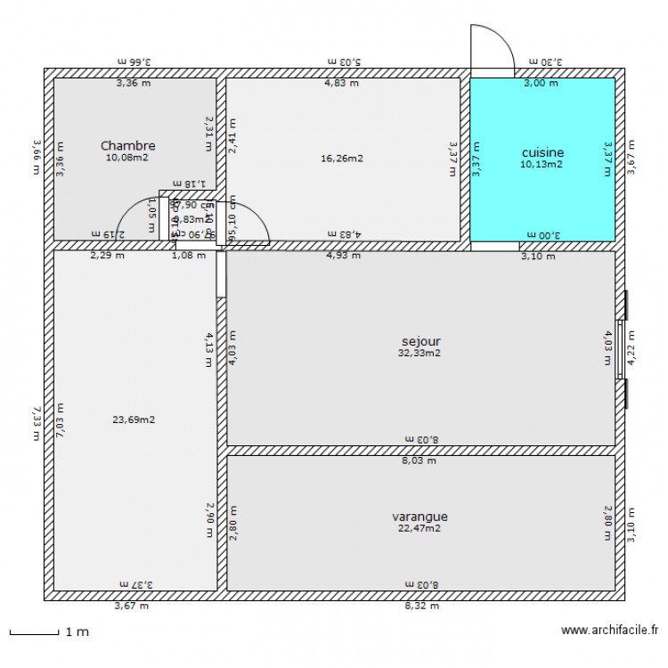 plan maison f4