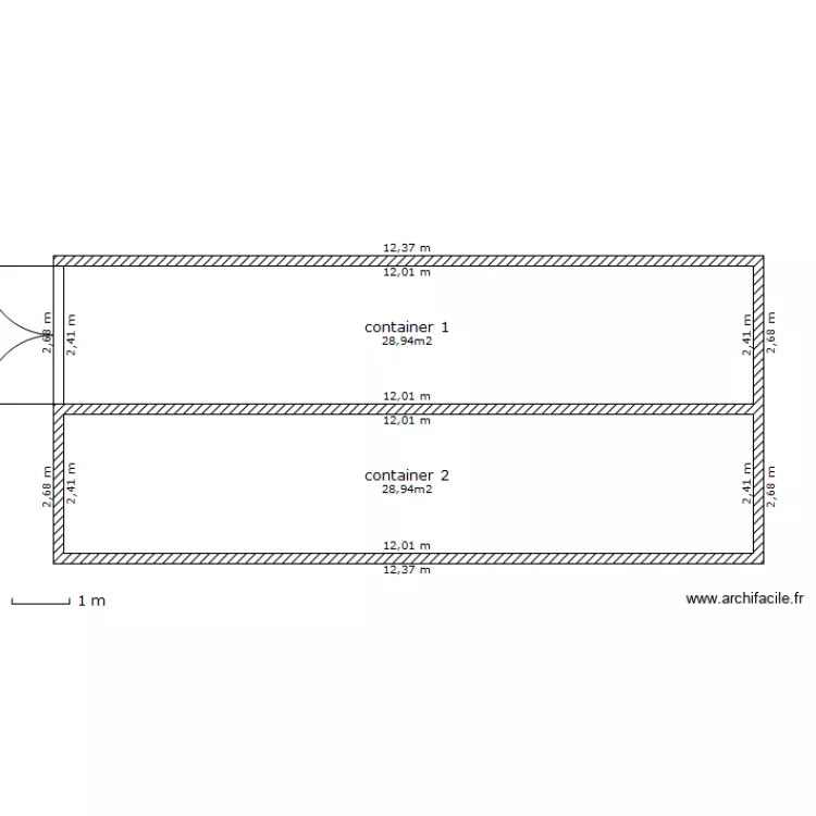 container. Plan de container. Plan de