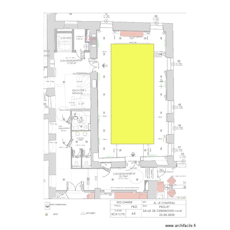 Salle de Cérémonie - Moquette. Plan de 0 pièce et 0 m2