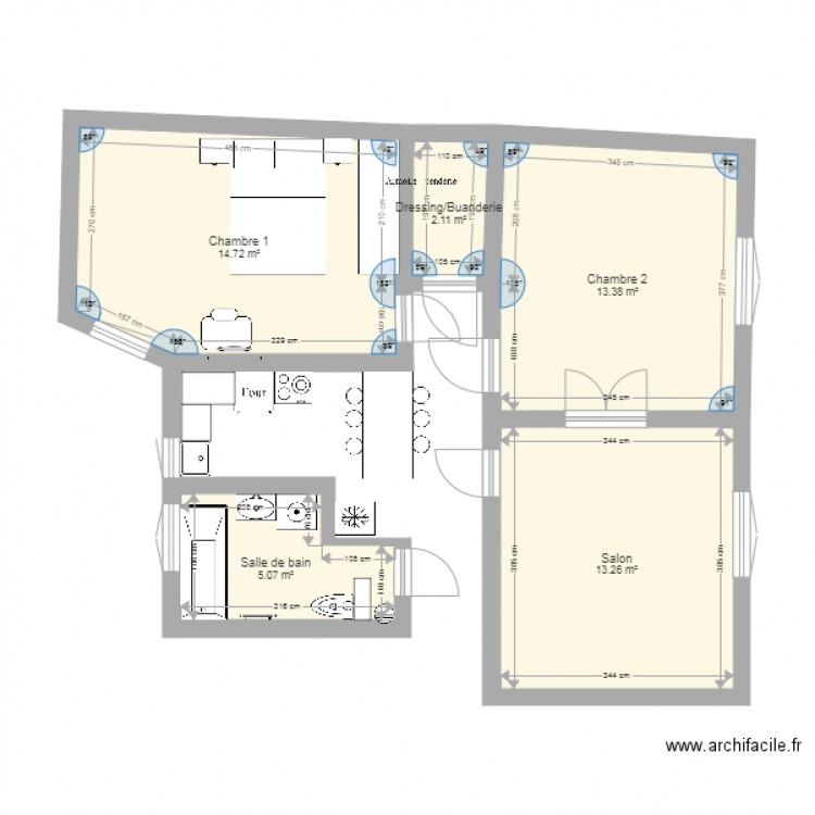 Appart Place de REPU Clichy V2. Plan de 0 pièce et 0 m2
