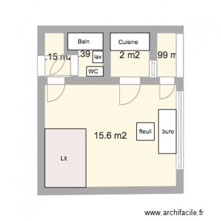 Plan Appartement Chemin de Rionza 3 2. Plan de 0 pièce et 0 m2