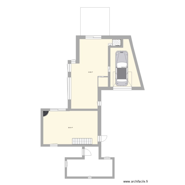 extension maison 2018 n2. Plan de 0 pièce et 0 m2