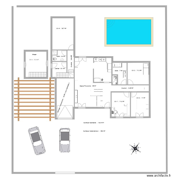 maison cugnaux s g. Plan de 0 pièce et 0 m2