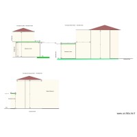 Plan de coupe Projet 68 bl pinel toit vegetalisé