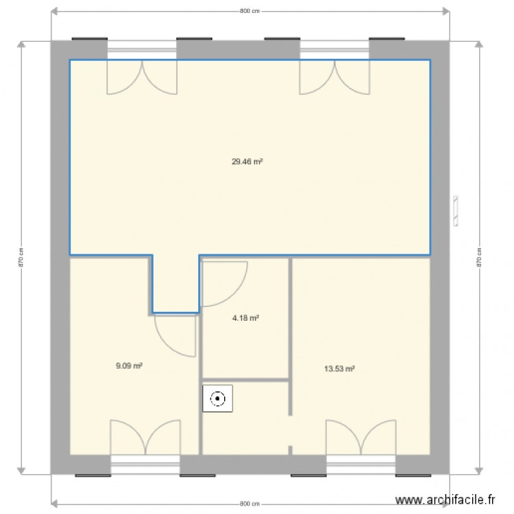 maison Loctudy 3 chambres version 2. Plan de 0 pièce et 0 m2
