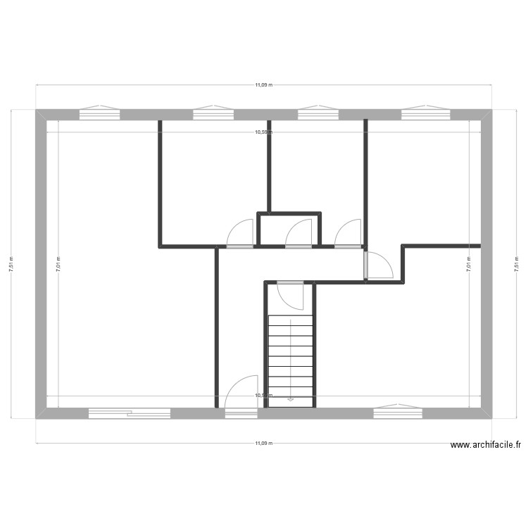 BAYOUX 2. Plan de 1 pièce et 74 m2