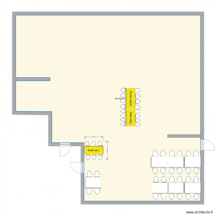 Plan Refectoire maternelle Beaublanc. Plan de 0 pièce et 0 m2