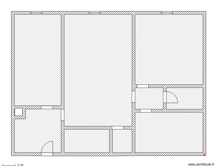 Odile BRUZEL. Plan de 10 pièces et 150 m2