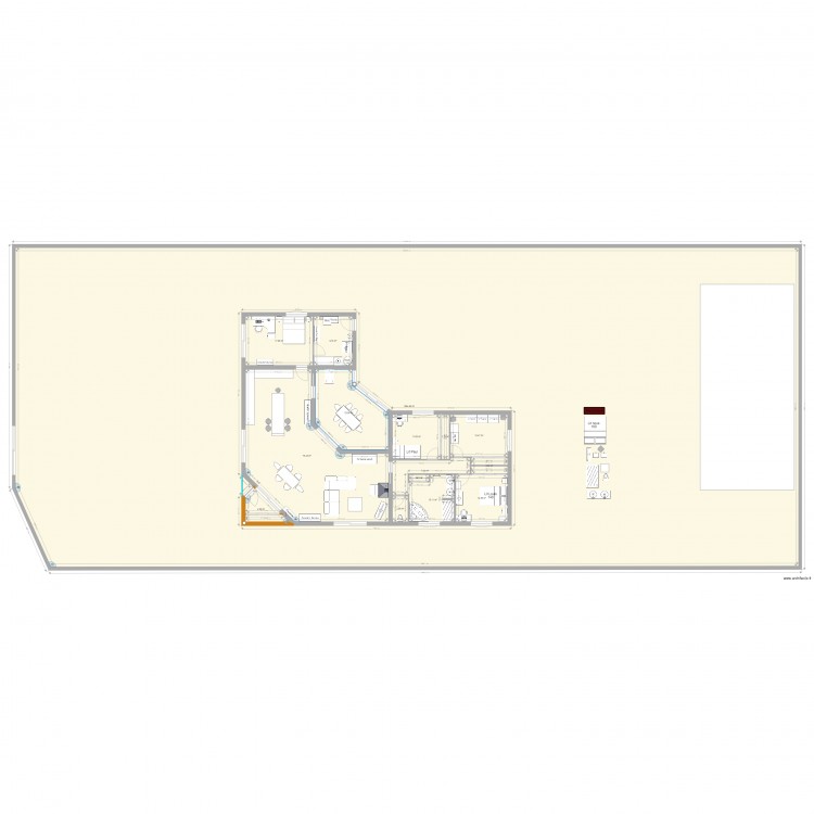 Plan maison Sans extension. Plan de 0 pièce et 0 m2