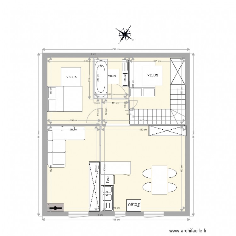 Projet Appartement Plan de Masse. Plan de 0 pièce et 0 m2