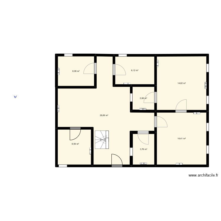 MA MAISON 3. Plan de 8 pièces et 83 m2
