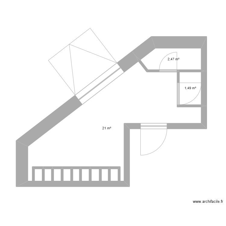 R: Ateliers Val-de-Reuil - Réflexion de réorganisation interne et occupation des locaux. Plan de 3 pièces et 25 m2