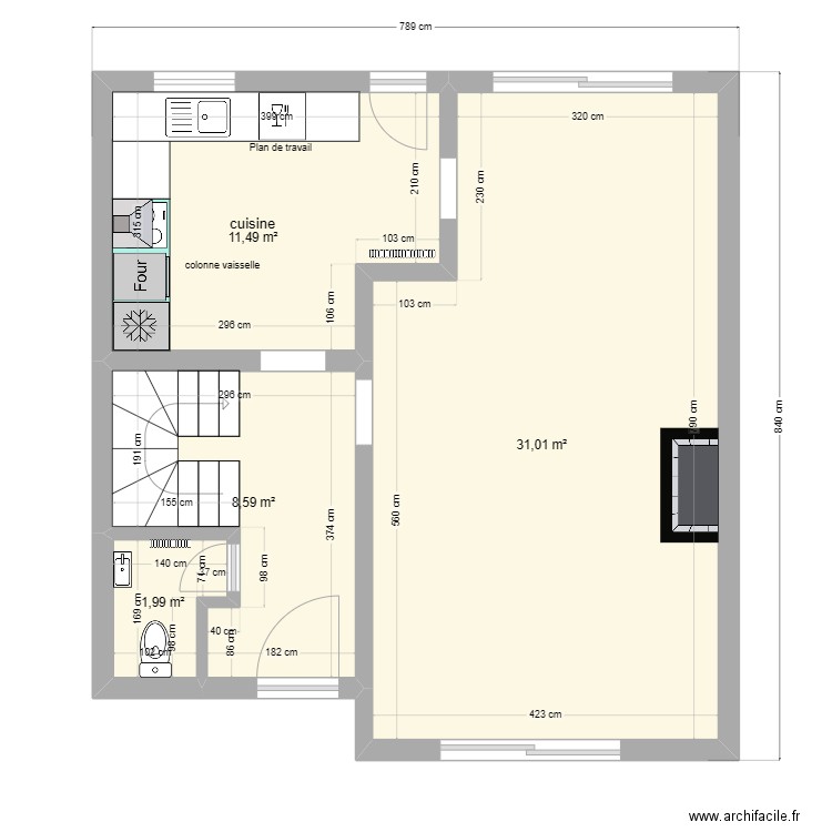 Maison Christelle. Plan de 12 pièces et 110 m2