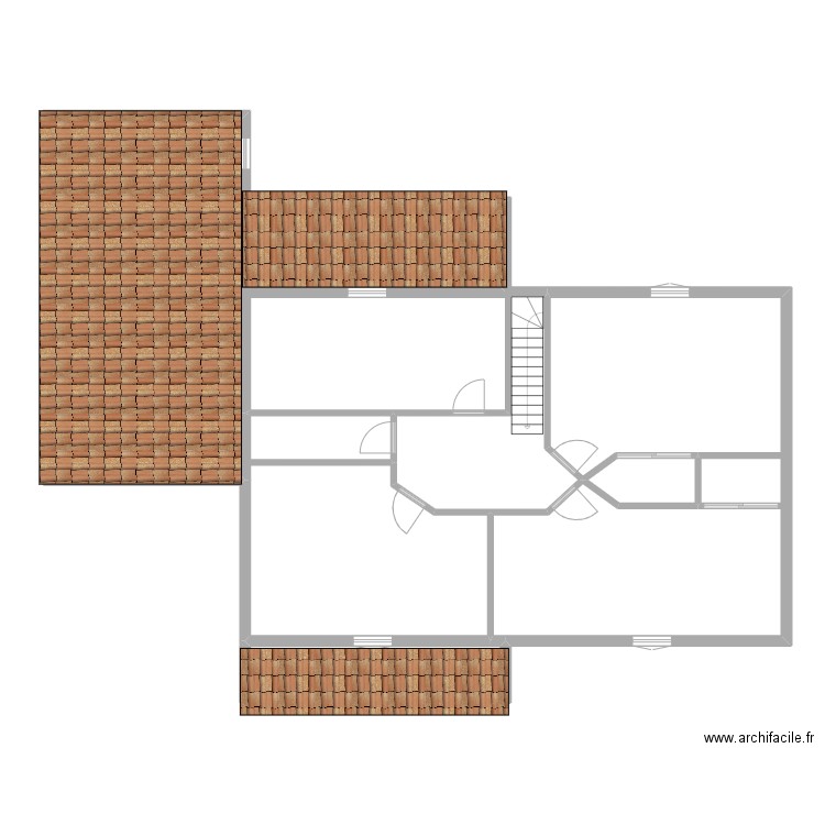 FREUCHET R+1. Plan de 6 pièces et 146 m2