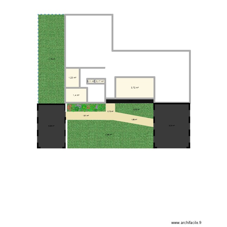  Maison ( 3ème E). Plan de 5 pièces et 7 m2