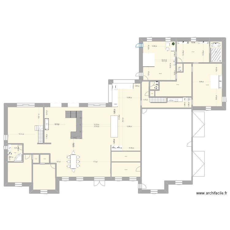 best plan floor 1. Plan de 14 pièces et 435 m2