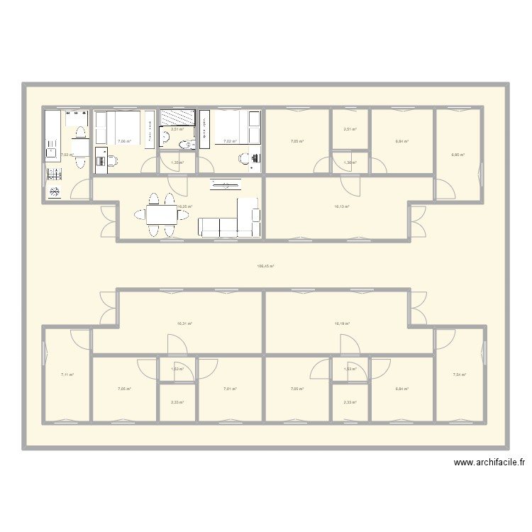 Plan maison location 1. Plan de 25 pièces et 456 m2