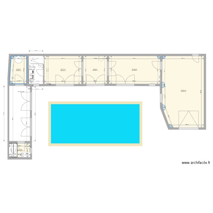 Pool House 181223 - Seb. Plan de 6 pièces et 100 m2