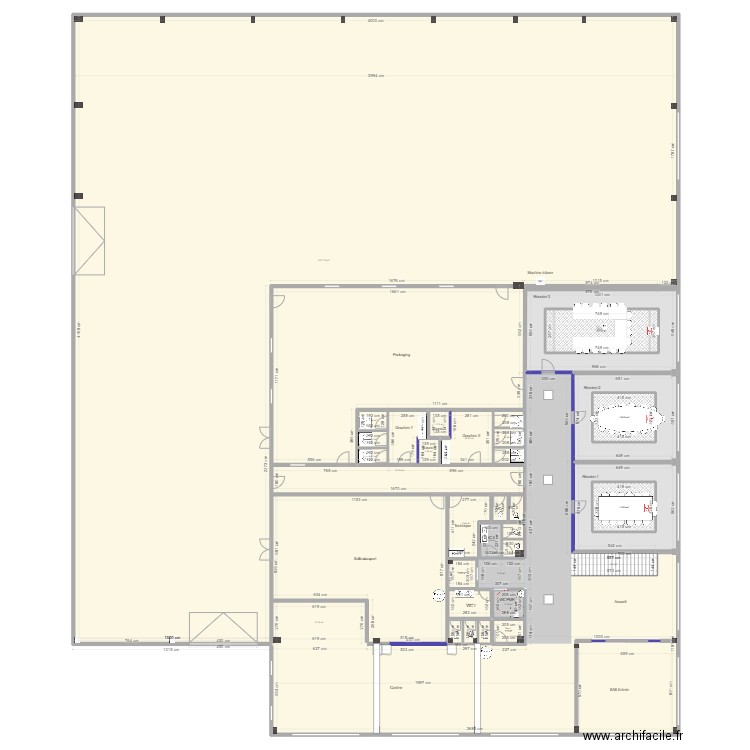 Fernelmont 2D. Plan de 238 pièces et 21735 m2