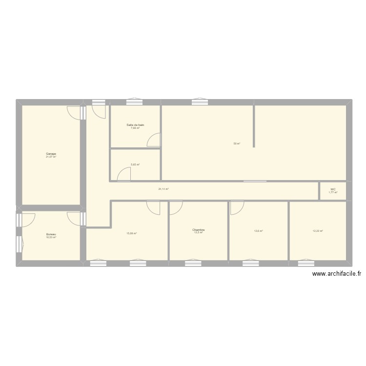 Maison bois. Plan de 11 pièces et 173 m2