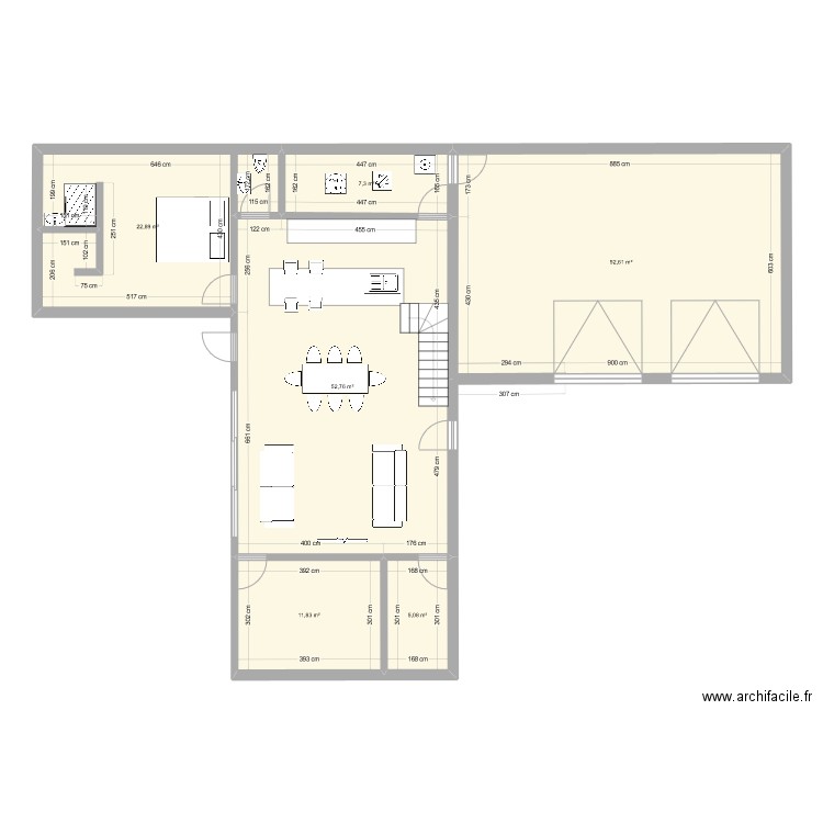 plan 2. Plan de 6 pièces et 152 m2