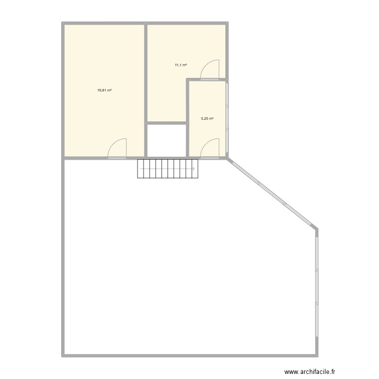Maison  i. Plan de 3 pièces et 36 m2
